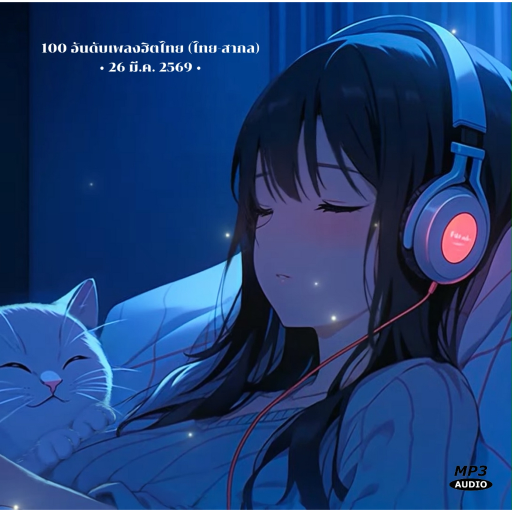 [CD MP3 / USB MP3] 100 อันดับเพลงฮิตไทย (ไทย-สากล) • 26 มี.ค. 2569 (320kbps)