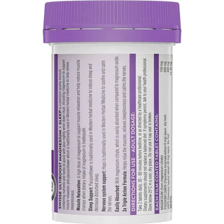 Swisse Magnesium+Sleep 60เม็ด EXP02/2028