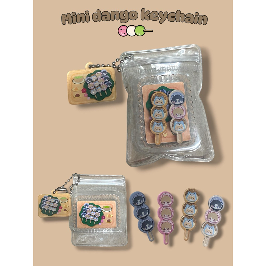 พวงกุญแจ มินิ ดังโงะ ซีนุนิว ไข่เจ๋ง zeenunew nong zon mini dango keychain