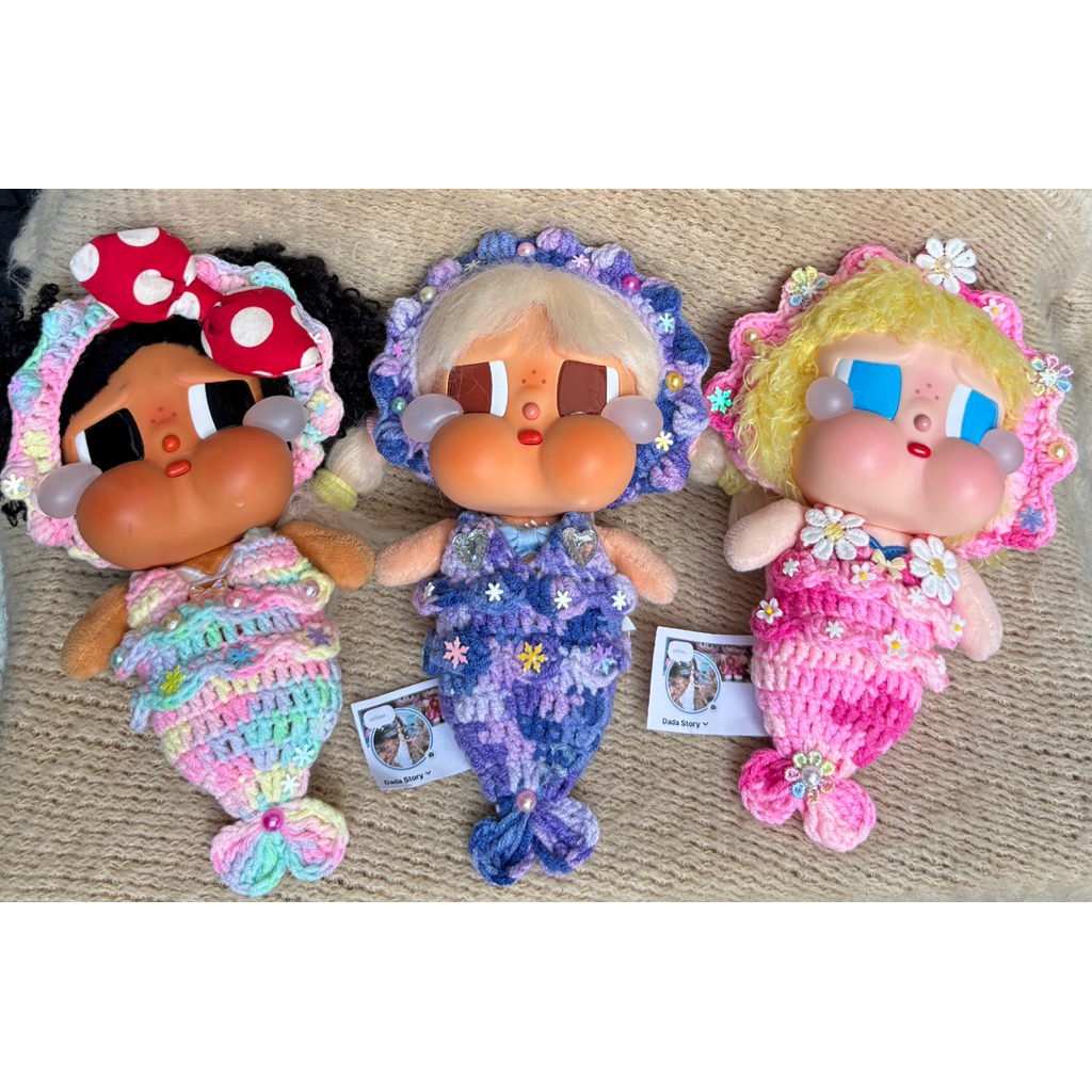 ชุดนางเงือกครายเบบี้ vacation againพร้อมส่ง crybaby vacation crybaby again ชุดถักไหมพรม(เฉพาะชุดไม่รวมตุ๊กตา)