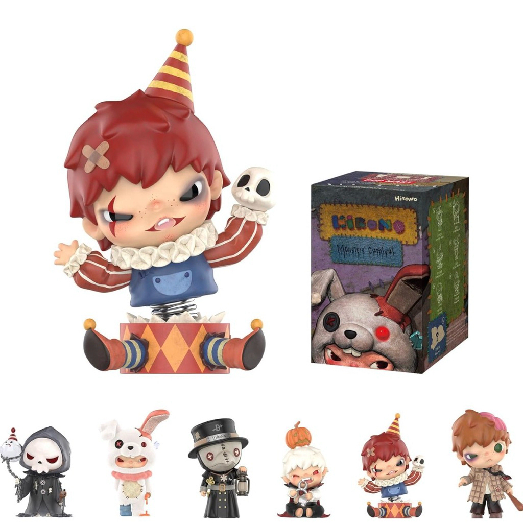 พร้อมส่ง เช็คการ์ด 💯 Creepy Clown 🤡  - POPMART Hirono Monster's Carnival Series