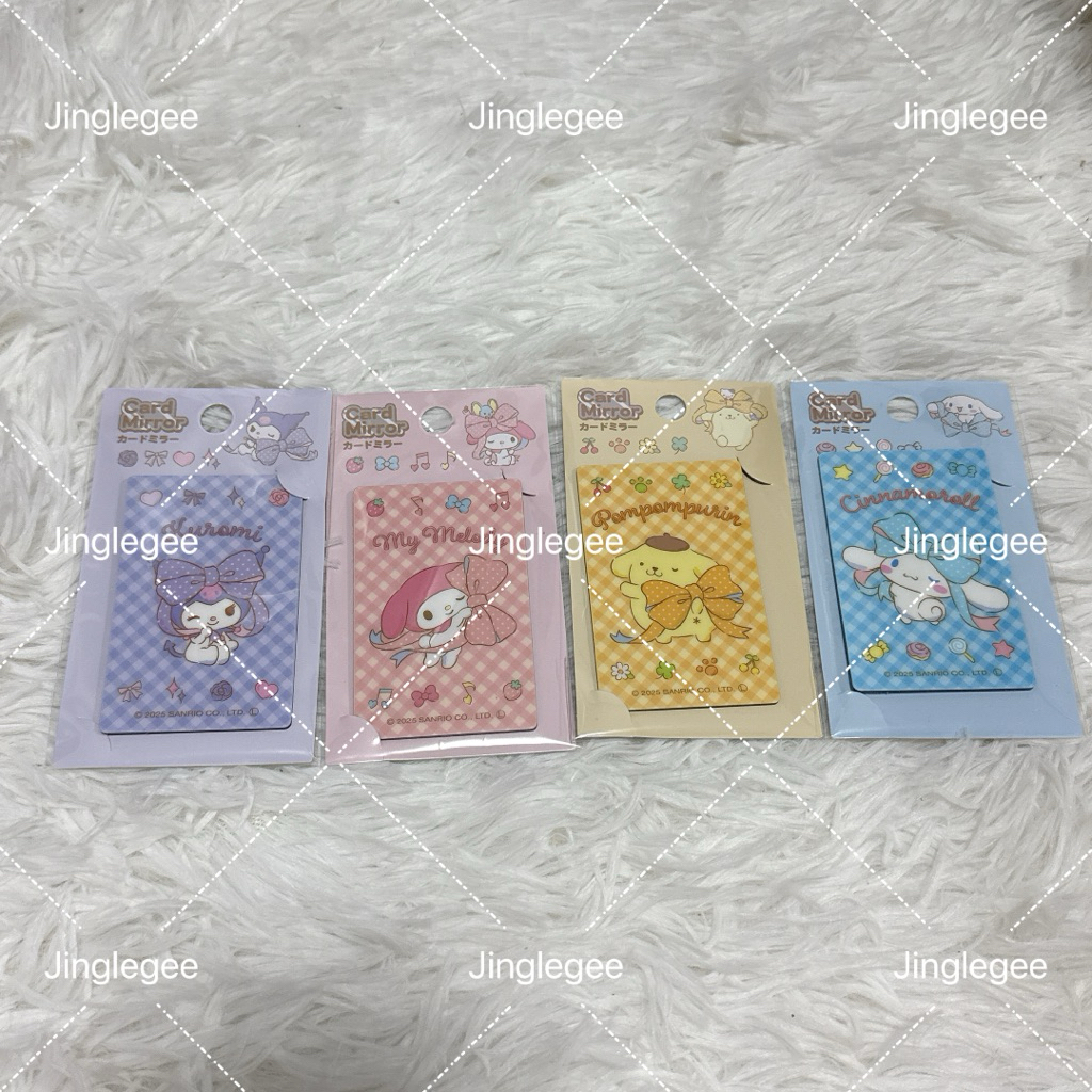 พร้อมส่งจากไทย กระจกSanrio กระจกพกพาSanrio can mirror กระจกKitty mymelody kuromi กระจกคิตตี้ ของแท้จากญี่ปุ่น