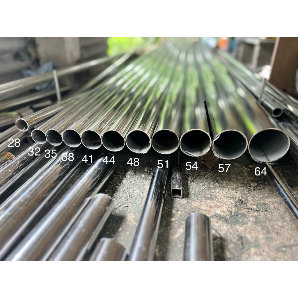 แป๊ปสเตนเลสเปล่า32-51ยาว50mm.