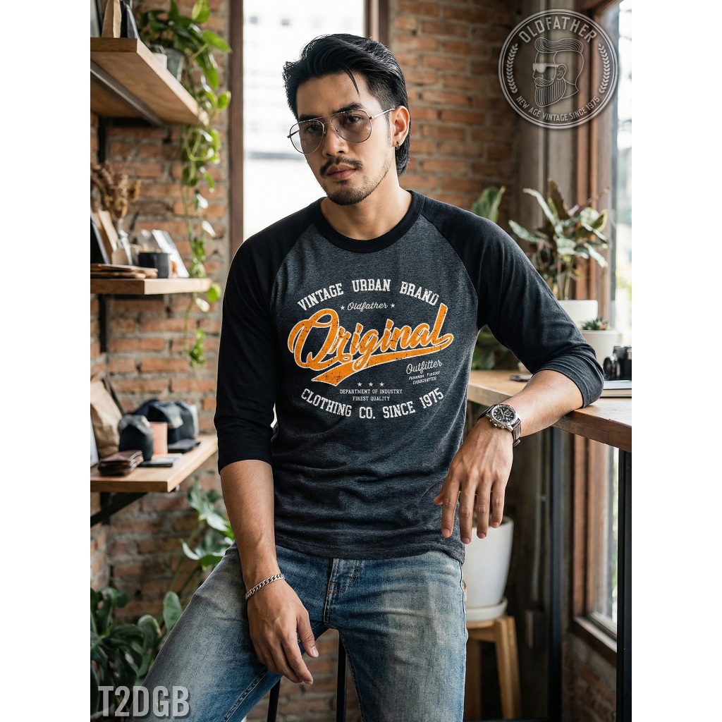 เสื้อแขนสามส่วนวินเทจ Original Vintage ( รหัสสินค้า T 2 )