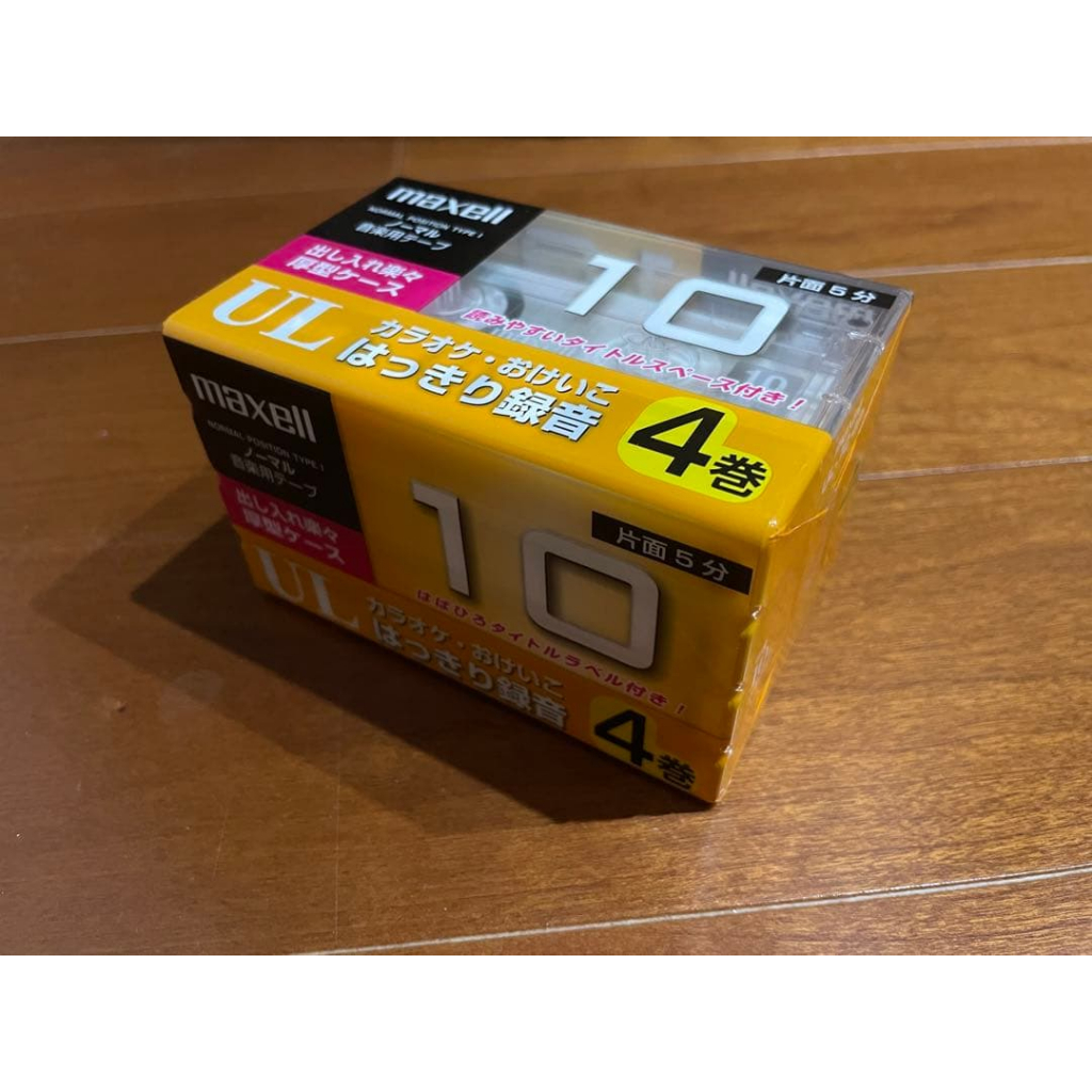 Tape Cassette Tape 10 Minutes Maxell UL-10 4P Pack 4 pcs