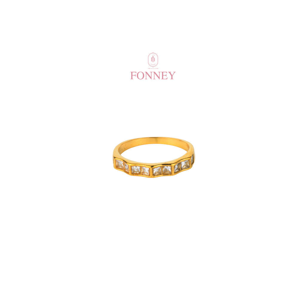 RN-17 Fonney  แหวน สแตนเลสแท้ไม่ลอกไม่ดำ
