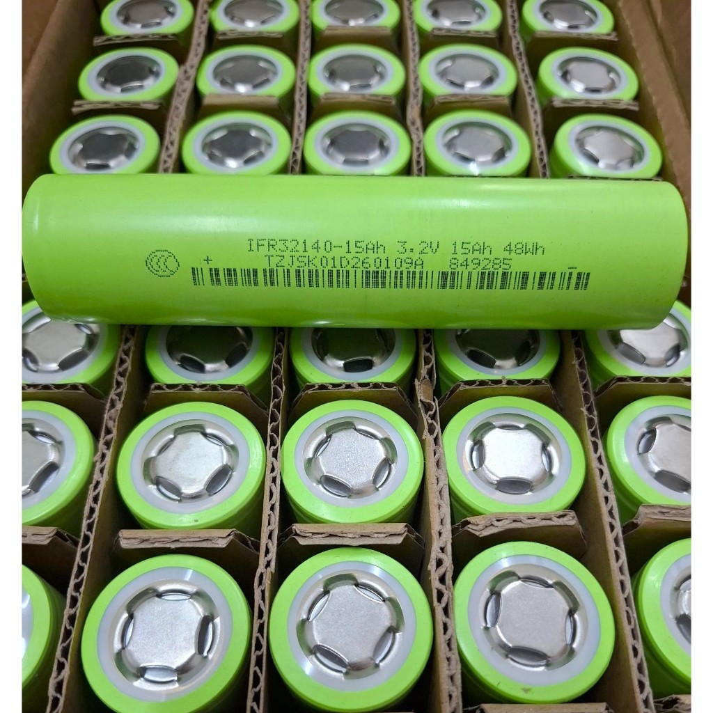 แบตเตอรี่ ลิเธียมฟอสเฟส LiFePo4 32140 3.2V 15Ah ของใหม่