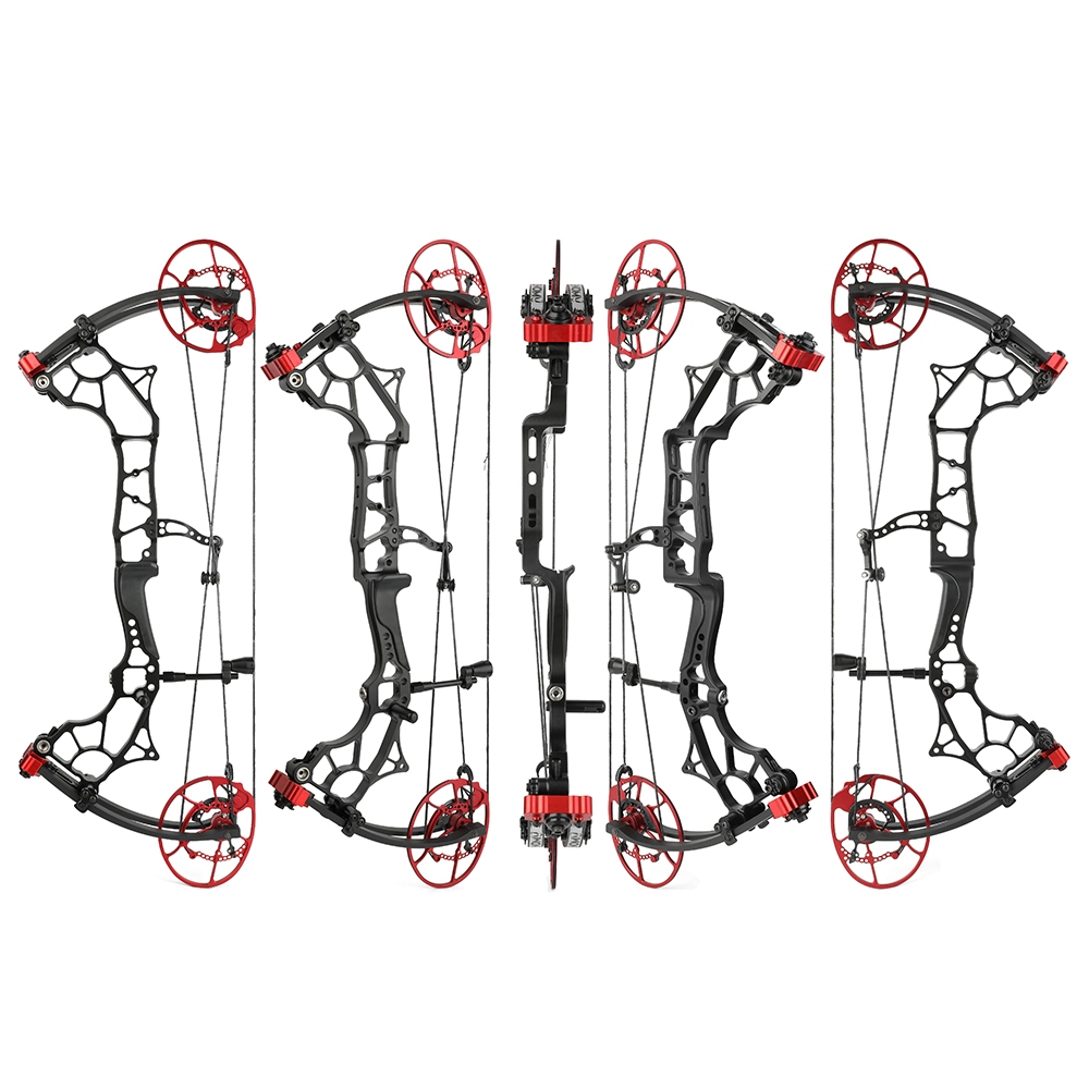 TUOLU Venom Compound Bow, 60/70/75 LBS Adjustable (Down to 23 LBS), 350 FPS, 25.5" Axle-to-Axle