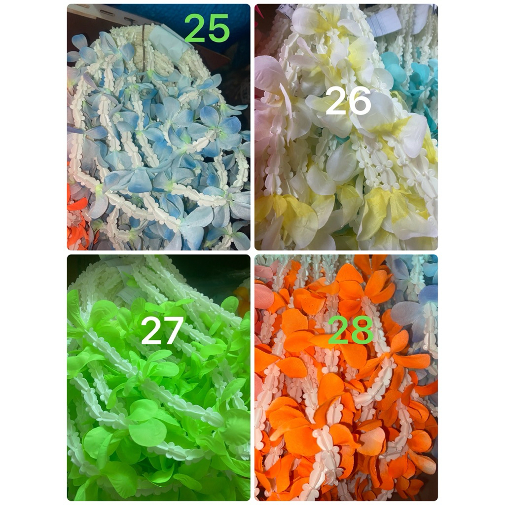 พวงมาลัยสงกราต์ เลือกสี 5 เส้น 10 เส้น  พร้อมส่ง รูปที่ 6
