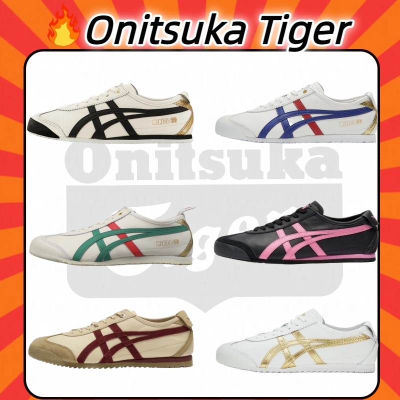 💥ของแท้ 100%🌟 Onitsuka Tiger MEXICO 66 รองเท้ากีฬา กันลื่นทนทาน Unisex
