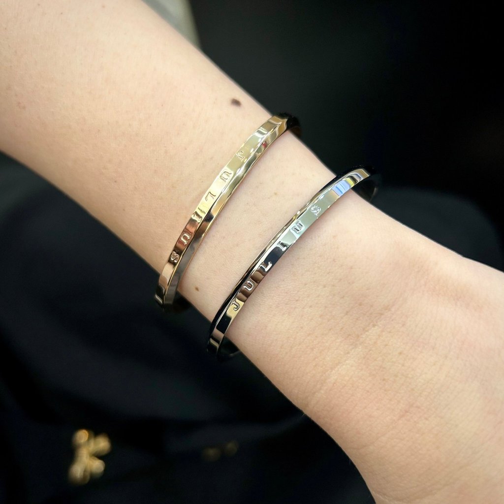 Julius กำไลข้อมือผู้หญิง กำไลสเตนเลส รุ่น JSB-078 (JSB-078A,JSB-078B)