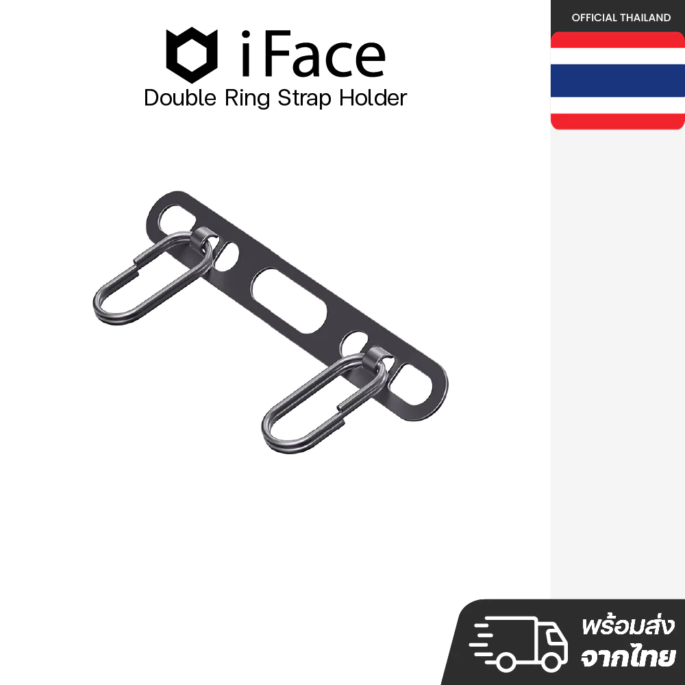 iFace Double Ring Strap Holder แผ่น Insert สำหรับยึดสายคล้องกับโทรศัพท์