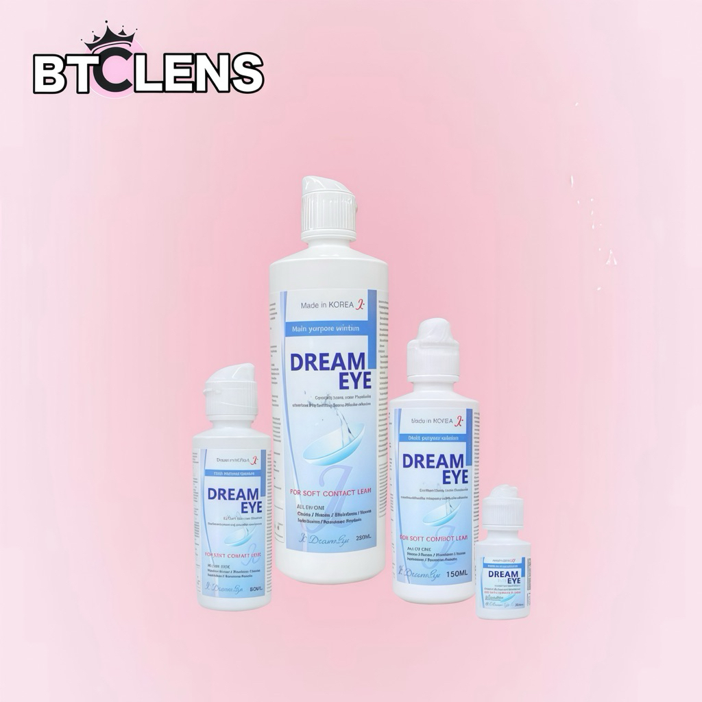 BTCLENS 3 in 1 น้ำยาแช่/ล้าง/หยอด คอนแทคเลนส์ Dream Eye 40 / 80 / 150 / 350 ml