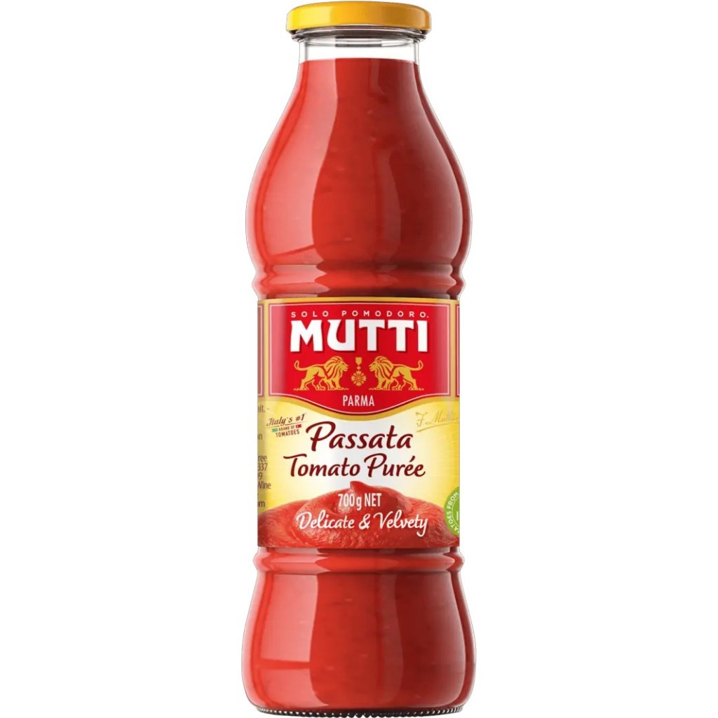 Mutti Passata Di Pomodoro Tomato Puree 700g มูตติ เนื้อมะเขือเทศบดเข้มข้น