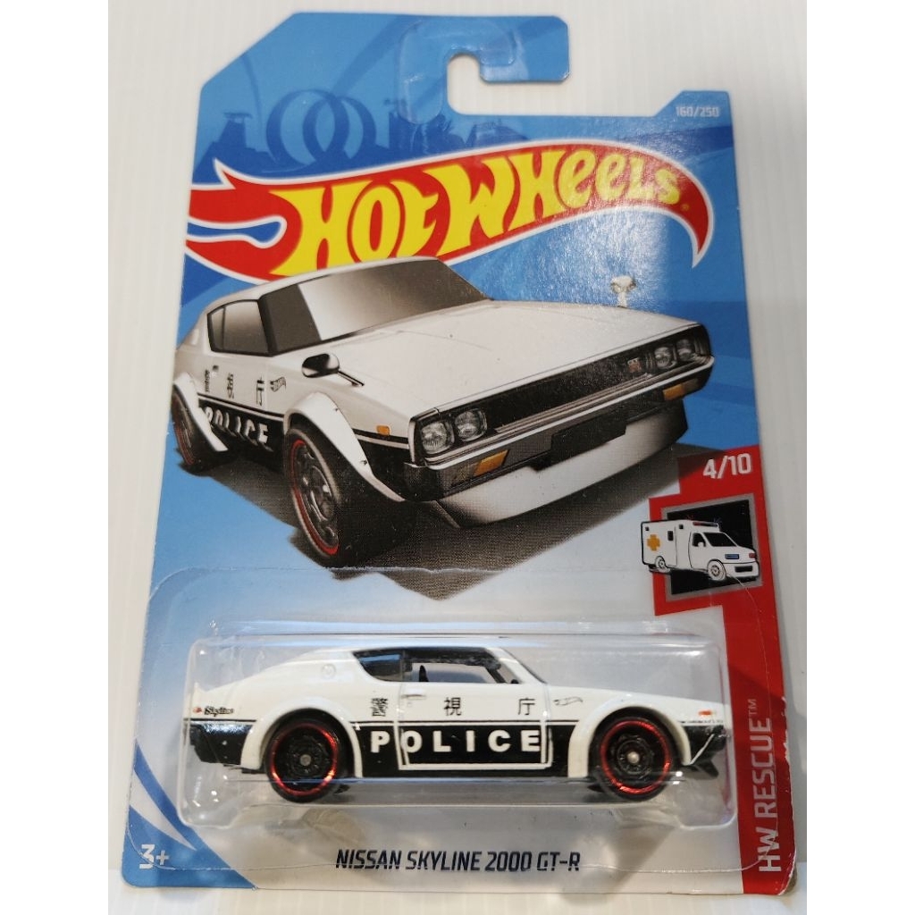 hotwheels ฮอทวีล skyline 2000 gtr 1:64
