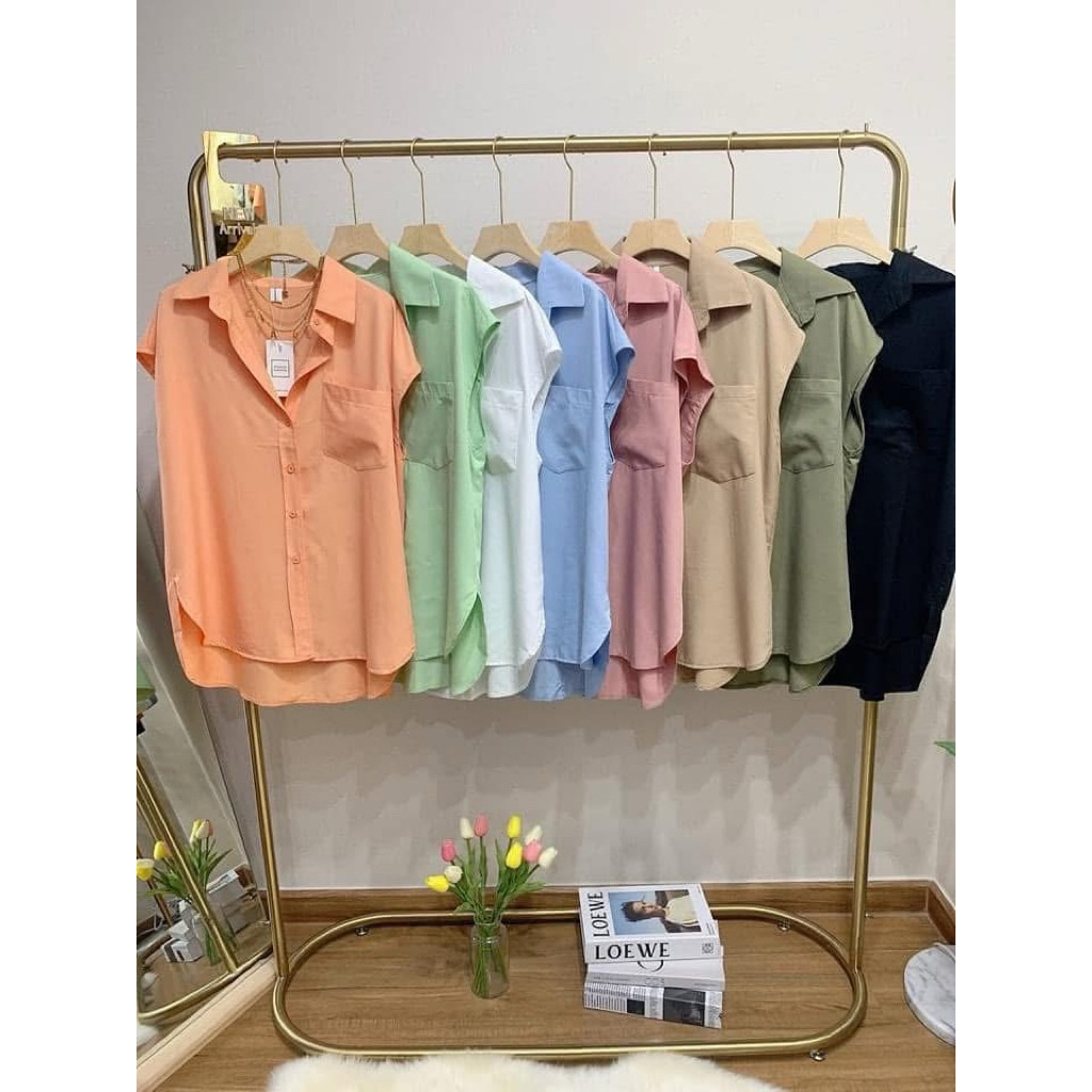 เสื้อเชิ้ต ทรงแขนล้ำ Wanwan Clothing