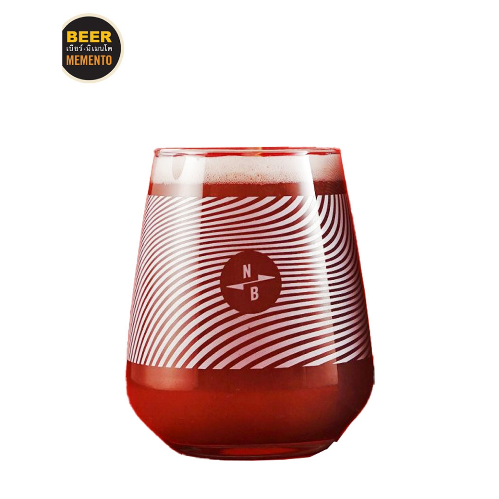 แก้วคราฟต์เบียร์ North Brewing นอร์ธจากอังกฤษ Craft Beer Pint Glass ขนาดประมาณ 0.4 ลิตร แก้วเบียร์สายผลไม้รสเปรี้ยว