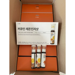 พร้อมส่ง💢[LATIB] Olive Lemon Shot Ginger shot25ml💯🇰🇷 ชุด แคปซูลน้ํามันมะกอก+เลมอนช็อต ขิงช็อต 1กล่อง14ขวด