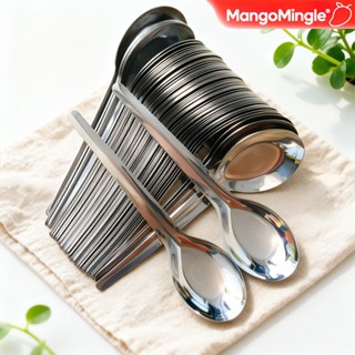 [ซื้อ 12 แถม 12] ช้อนสแตนเลสสำหรับใช้ในครัวเรือนหนาช้อนนักเร…