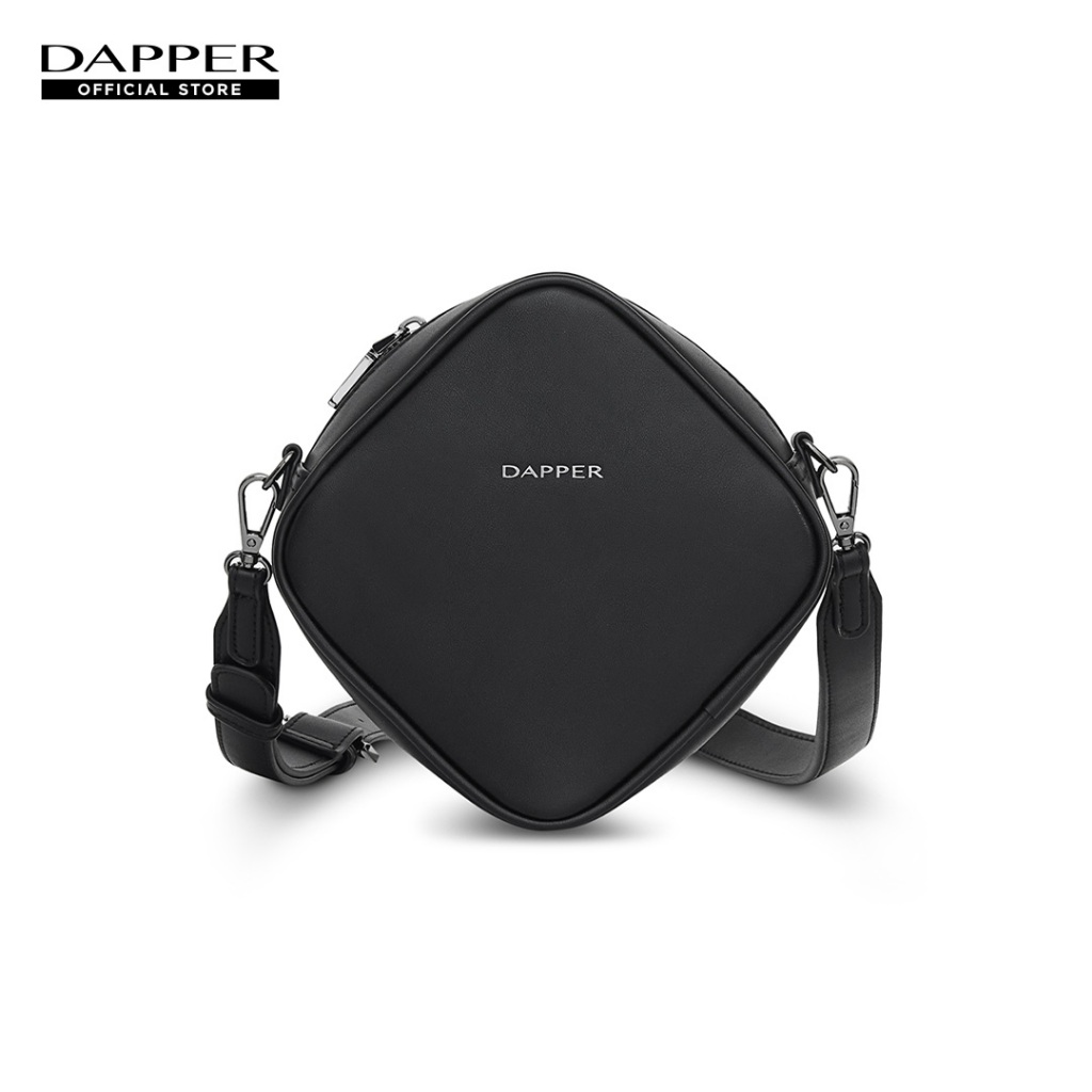 DAPPER กระเป๋าสะพายข้าง Diamond Crossbody Bag สีดำ (BM7/BK/1300PN)