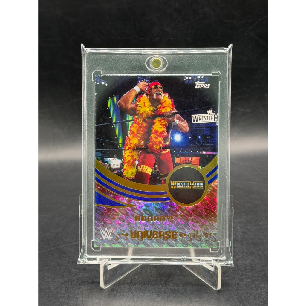2025 Topps Universe WWE Hulk Hogan BLUE PULSE WrestleMania Variation /175 #219