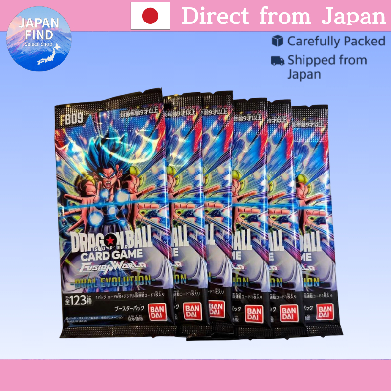 【ตรงจากประเทศญี่ปุ่น】Dragon Ball Fusion World การ์ด 6 ซอง ของแท้จากญี่ปุ่น