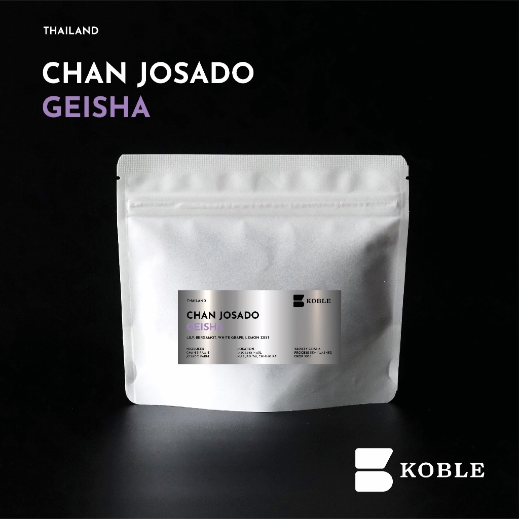 KOBLE COFFEE - Thailand Chan Josado, Geisha Semi-Washed *Crop 2026* [เมล็ดกาแฟคั่วอ่อน Filter Specialty Grade]