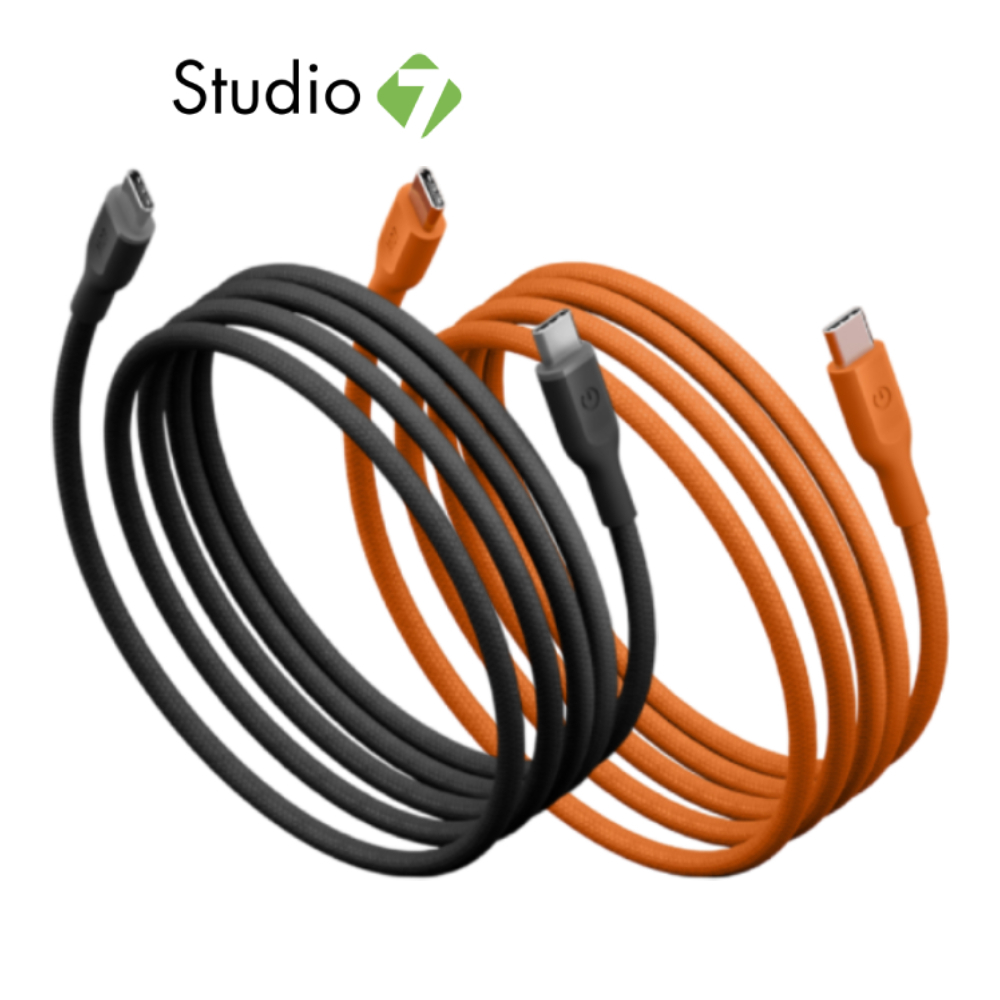 สายชาร์จ ENERGEA USB-C to USB-C 60W 480Mbps 1.5M FLOW by Studio7