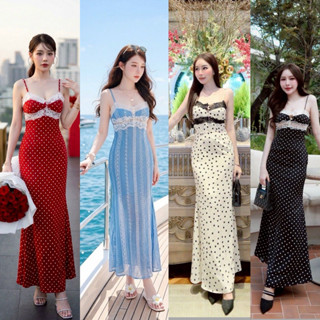 เดรสยาวสายเดี่ยว เดรสยาวไปงาน 273 Rattana