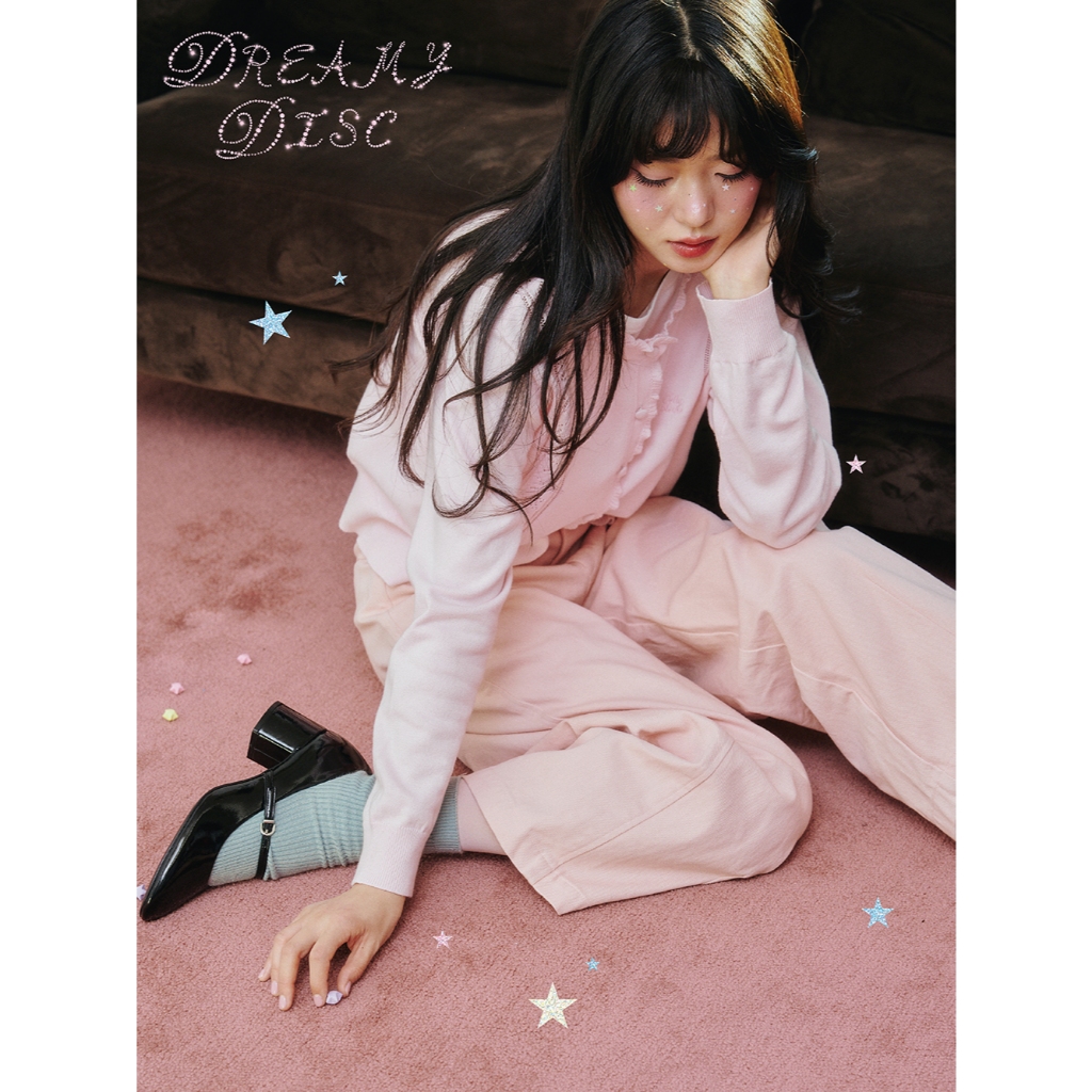JELLYPLEASE (Dreamy Disc) - STARRY cardigan | star eyelet cardigan