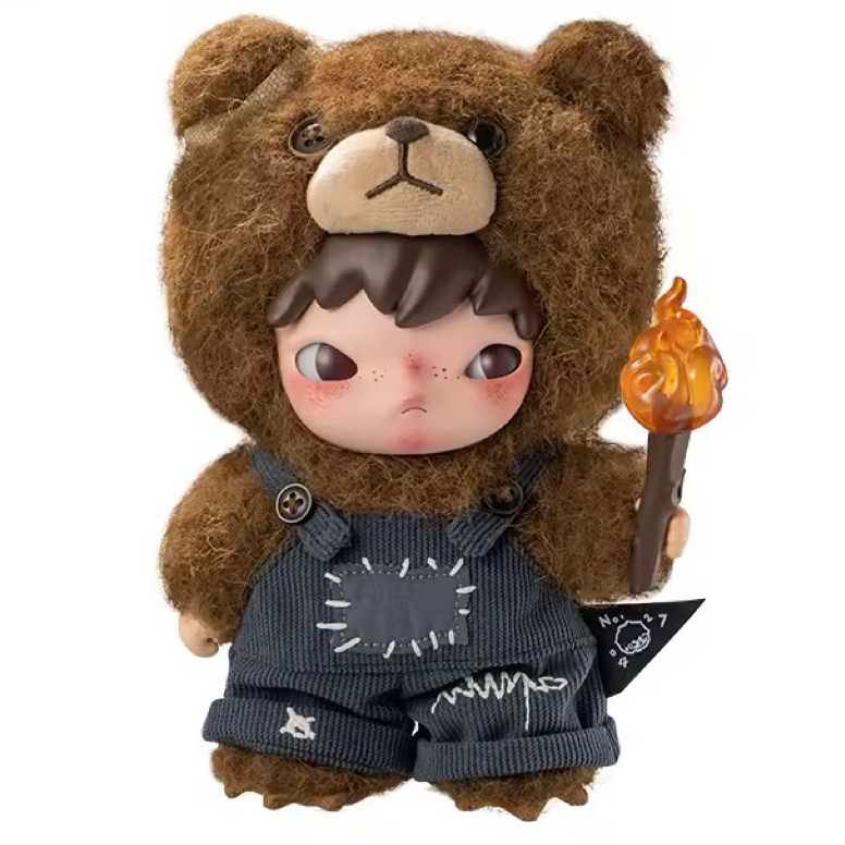 พร้อมส่งในไทย Hirono Living Wild-Fight for Joy Plush Doll หมีโน๊ะ โน๊ะหมี