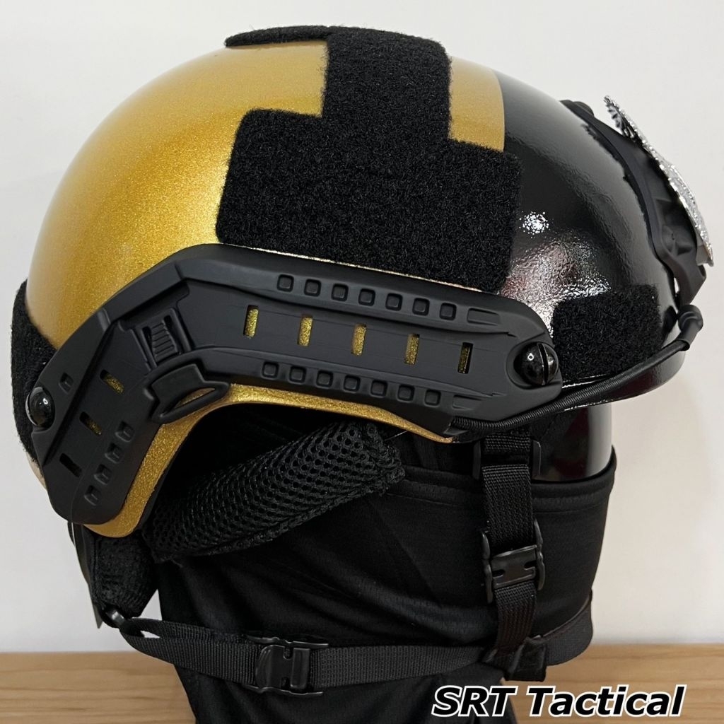 หมวกFast หมวกฟาส กันกระแทก สี: ทอง/แดง/ดำ