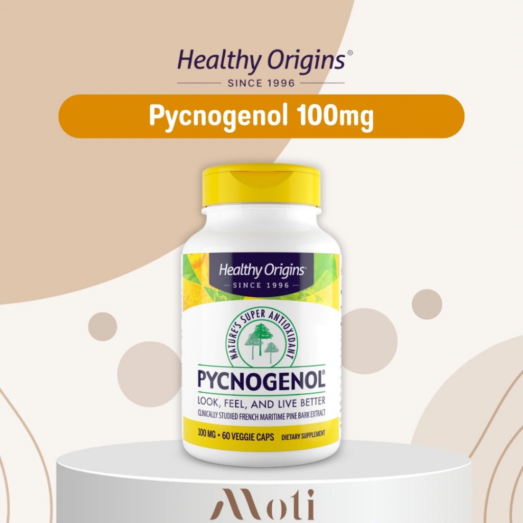 Healthy Origins Pycnogenol 100 mg เปลือกสนฝรั่งเศส เปลือกสน มาริไทม์ **ของแท้**