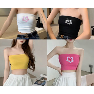 เกาะอก แซ่บๆ ลายดอกไม้ เกาะอก