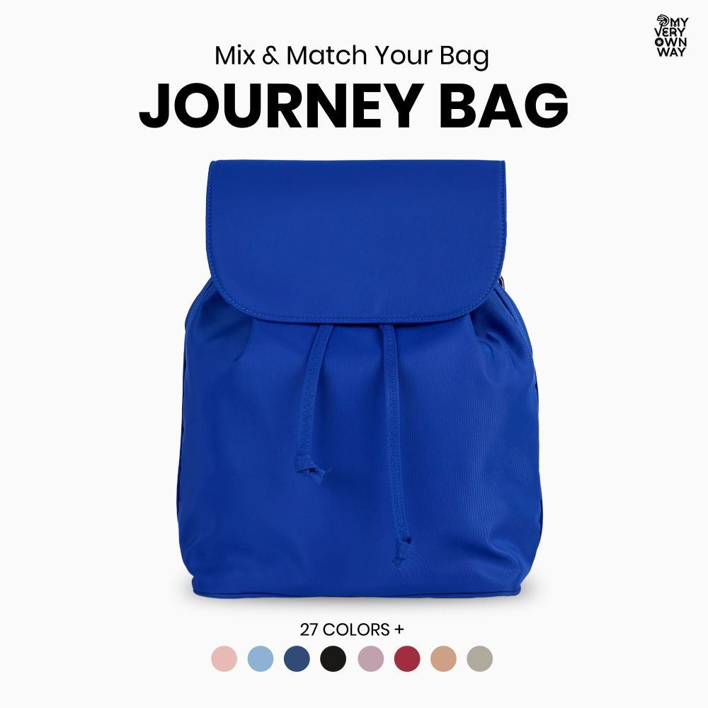 MyVeryOwnWay | Journey Bag - กระเป๋าเป้ผ้าไนล่อน มาพร้อมสายสะพาย น้ำหนักเบา (มี 27 สี)