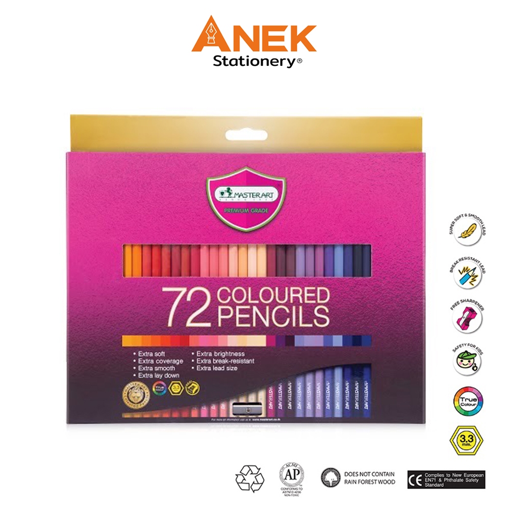 สีไม้มาสเตอร์อาร์ต Master Art รุ่น Premium grade 72สี ถูกที่สุด!!