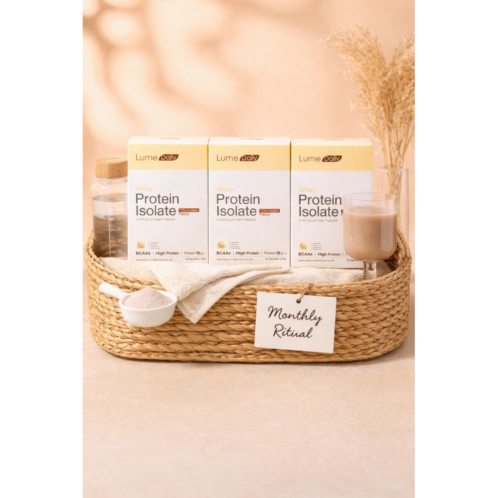 Monthly Ritual Set – Whey Protein Isolate Chocolate 30 ซอง โปรตีนสำหรับ routine ทุกวัน