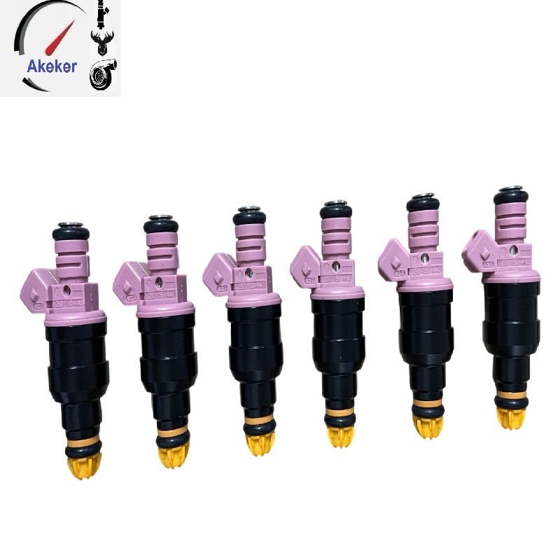 6X FUEL INJECTORS 0280150440 FOR BMW E36 328i M3 E39 Z3 M52 M52 B28 FIT BOSCH