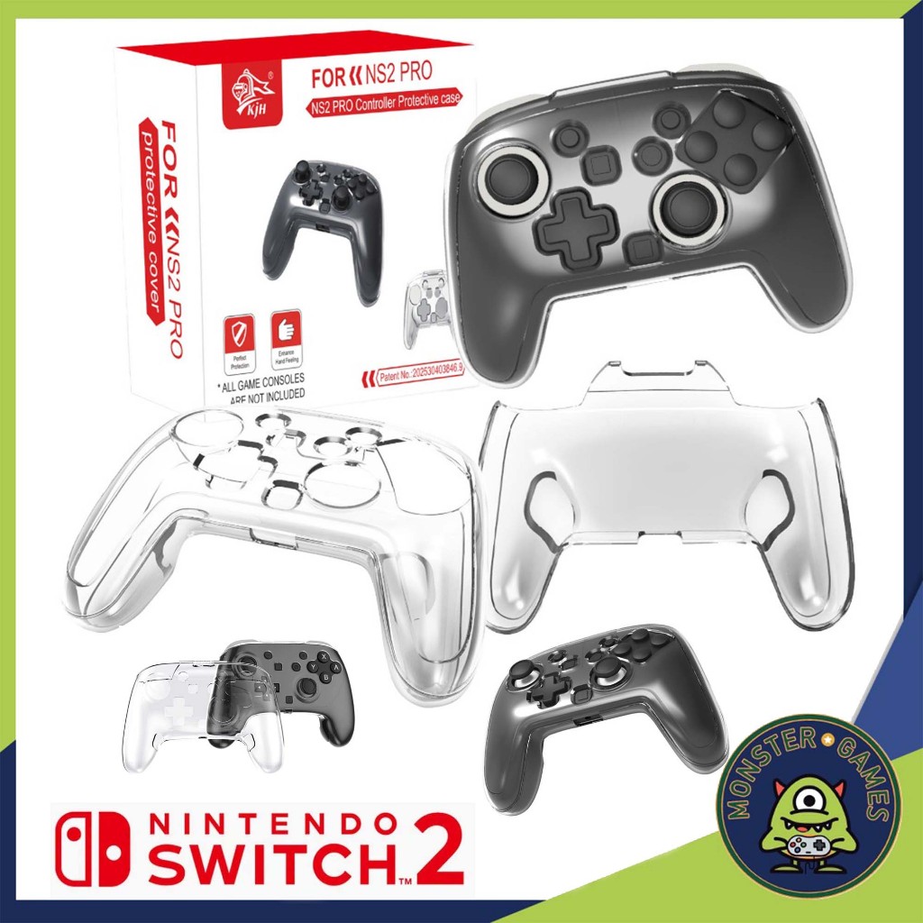 KJH เคสใส Joy Pro Nintendo Switch 2 (Switch2 Pro Controller Crystal Case)(กรอบใสจอยโปร)(KJH NS2-030)