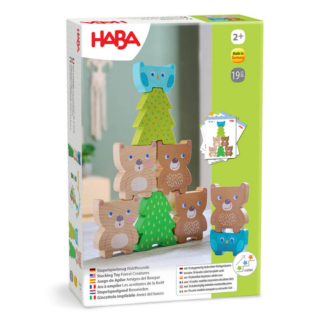 พรีออเดอร์❗️(ใช้โค้ดลด 20%ได้)HABA Forest Friends Wooden Stacking Toy for Toddlers 2+