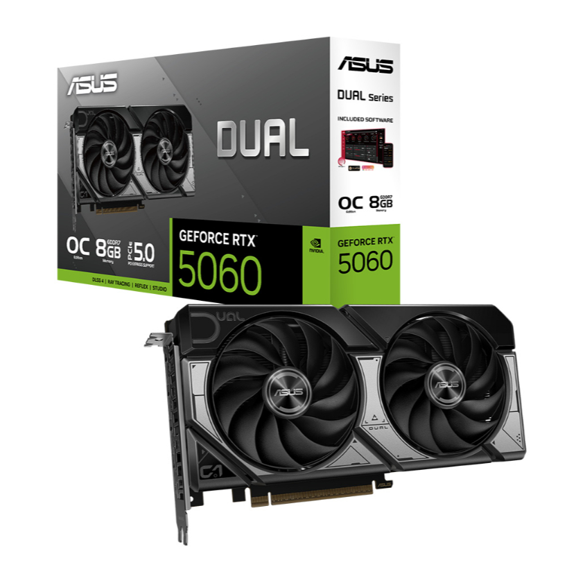 ASUS DUAL GEFORCE RTX 5060 8GB GDDR7 OC EDITION ของใหม่