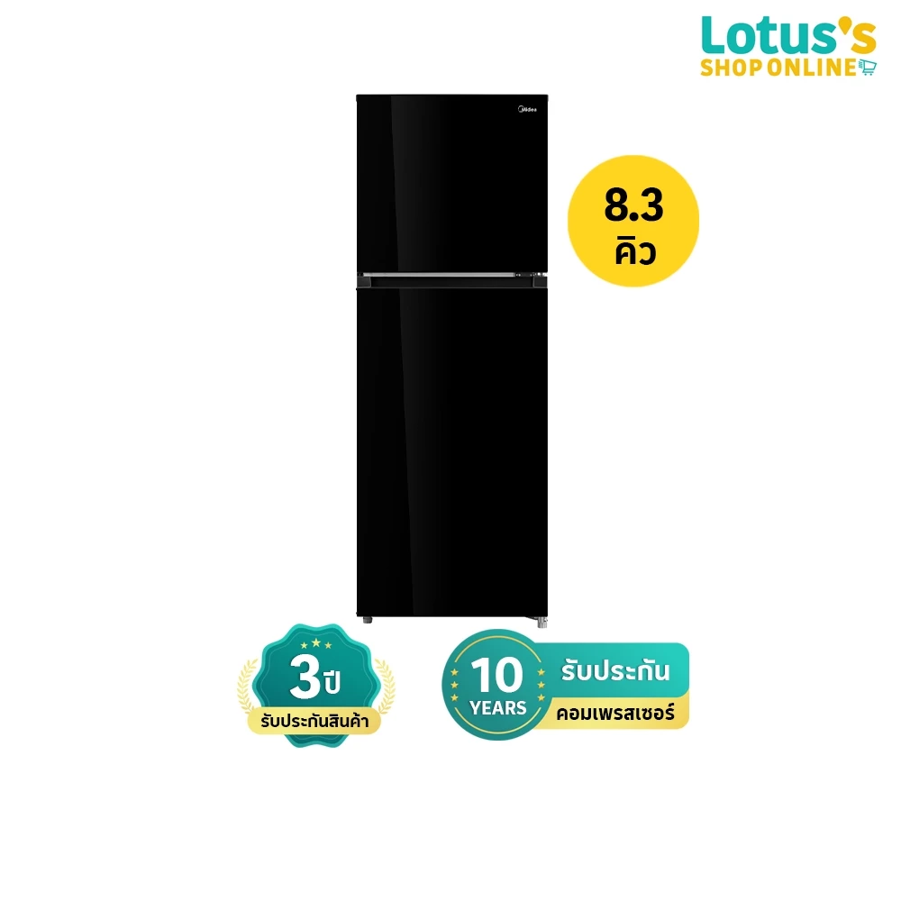 มีเดีย ตู้เย็น 2 ประตู ขนาด 8.3 คิว รุ่น MDRT346MTB30TH MIDEA 2-DOOR REFRIGERATOR 8.3 Q MODEL MDRT346MTB30TH