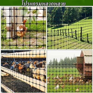 ตาข่ายพลาสติก ตาข่ายล้อมไก่ PVC รู2ซม/3.5ซม. /สูง1/1.5/2เมตร /ยาว20-50เมตร สำหรับล้อมรั้ว กรงไก่เป็ด กันนกพิราบ