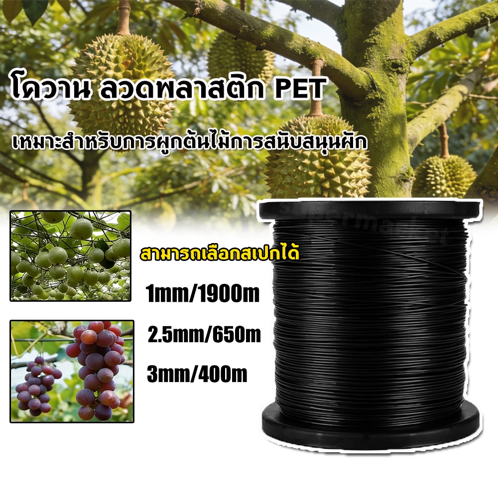 ลวดพลาสติก PET งานเกษตร ลวดดัดบอนไซ ลวดพลาสติก ลวดมัดตนไม้ ลวดค้างผัก ลวดเคือบพลาสติก ลวดยกม้วน ลวดพลาสติก