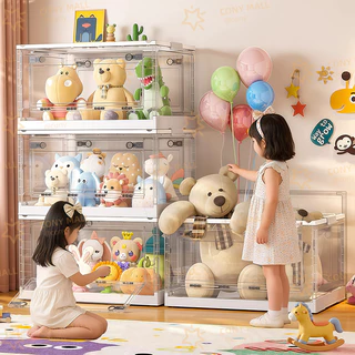 CONY กล่องเก็บของพับได้ 150L เปิดได้ 3 ด้าน PP ปลอดภัย รับน้ำหนัก 100kg สำหรับของเล่นเด็ก