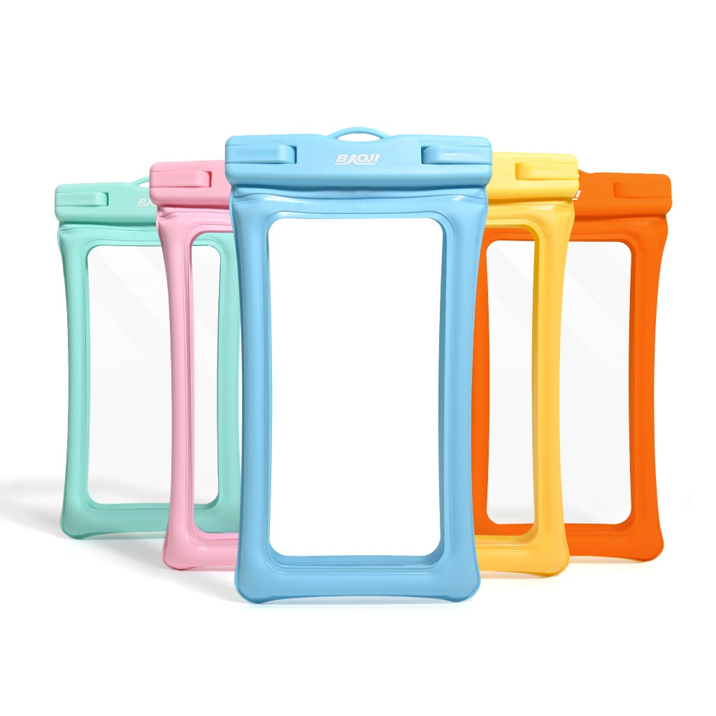 BAOJI ซองกันน้ำมือถือ IP68 กันน้ำลึก ทัชสกรีนได้ ตัวล็อกแบบ Double Buckle ปิดสนิทแน่นหนา พร้อมสายคล้อง รุ่น BBJRBT-003