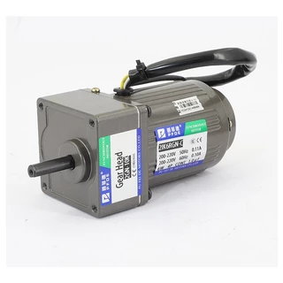 MO48 มอเตอร์เกียร์ปรับความเร็วได้ Ac 220V 6W เกียร์แบบอะซิงโครนัสเฟสเดียวปรับความเร็วได้