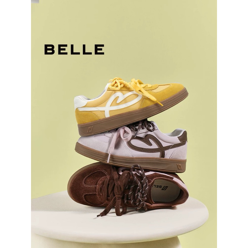 👞พรีออเดอร์ 15-20วัน [แบรนด์แท้💯] BELLE Shoes - Belle Retro Shoes <<34-40>> รองเท้าผ้าใบ จางหลิงเฮ่อ