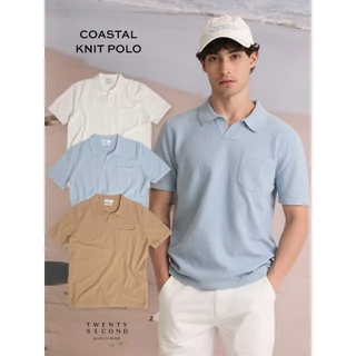 TWENTYSECOND เสื้อโปโลแขนสั้นผ้า Knit รุ่น Coastal Knit Polo
