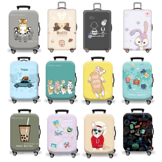 พร้อมส่ง ผ้าคลุมกระเป๋าเดินทางผ้ายืด (Colourful Edition) กันฝุ่น กันรอย สำหรับขนาด 20/24/26/28/30 นิ้ว